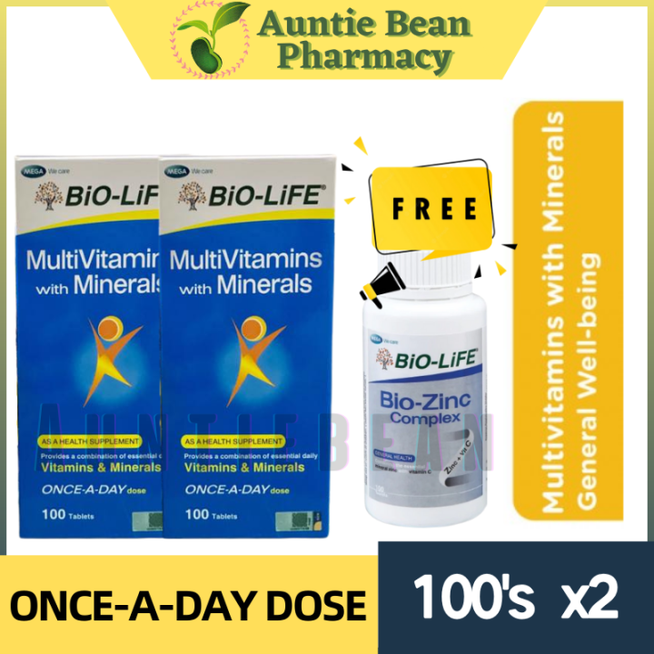 Bio Life Multivitamins With Minerals Tablets X Bottle Exp