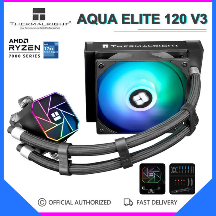 Thermalright AQUA ELITE 120 V3 ARGB CPU All In One Water-cooled 120mm ...