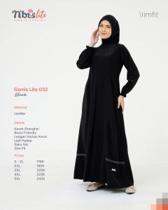 TERMURAH GAMIS MUSLIM KEKINIAN LITE 032 YANG COCOK UNTUK OUTFIT LEBARAN KONDANGAN & DAILY TERBARU KEKINIAN