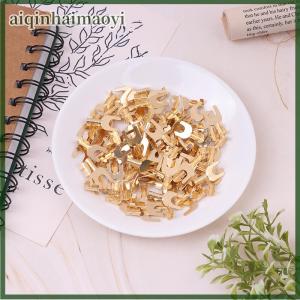 aiqinhaimaoyi 100Pcs Pack 3.2 4.2 5.2 6.2MM U-Shaped Brass Cable Grounding Lug Connector