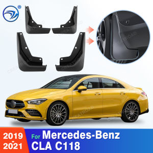 For Mercedes-Benz CLA W118 C118 2019 2020 2021 Fender Mudflaps Splash Guards Mudguards Mud Flaps Car Accessories