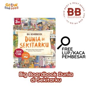 FREE LUP 90MM JOYKO Big Boardbook Dunia di Sekitarku Growtheseed Hide and Seek Buku Anak Cari dan Temukan Bahasa Indonesia