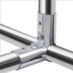 ข้อต่อท่อแบบประกบ เหล็กชุบซิงค์สำหรับงาน DIY ขนาด 32 มม.  Galvanized steel pipe joint For DIY Work Size 32 mm.