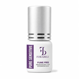 Pure Sensitive Eyelash Extension Glue    Fume-Free Lash Adhesive    6-7 Second Drying    4 Weeks Retention    for Highly Sensitive Eyes    Black 5ml