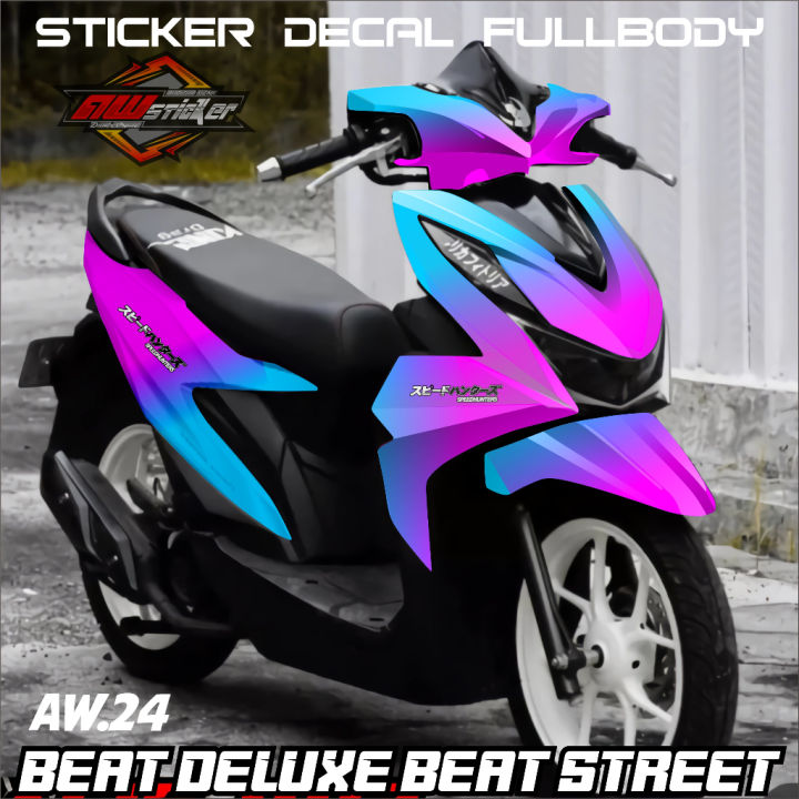 Stiker Decal Beat Deluxe 2020 2021 2022 Full body Fullblok Desain