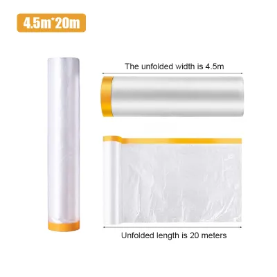 【24H SHIPPED】Plastic Dust Cover Dust Renovation Plastic Cover Disposable Furniture Protective Plastic Film Dustproof Cover Paintproof Waterproof Cover Sheet Rolls