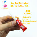 Keo dán rêu, đá, lũa ADHESIVE MÀU ĐỎ 5 Gram cho hồ cá thủy sinh (1 tuýt). 