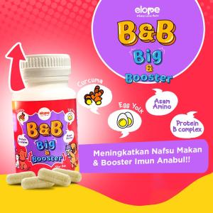 BIG AND BOOSTER SUPLEMEN OBAT PENGGEMUK VITAMIN NAFSU MAKAN ANJING KUCING elope