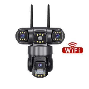 กล้องวงจรปิดสามเลนส์4G /Wifi กล้องเอชดีไอพีกล้อง V380 CCTV กล้องภาพกลางคืน PTZ สีเต็ม12MP กลางแจ้งกันน้ำอินเตอร์คอมสองทาง