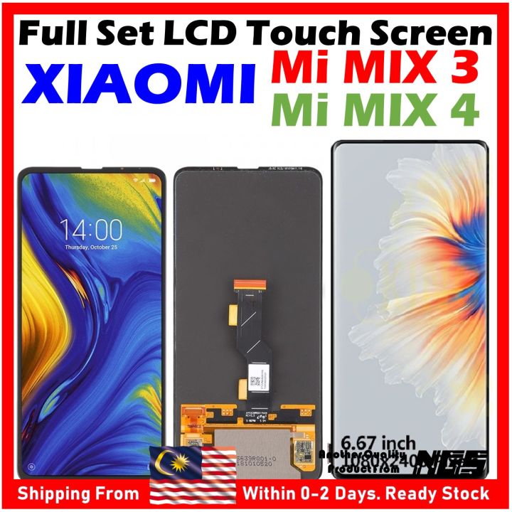 Xiaomi Mi Mix 3 - LCD Display + Touchscreen Front Glas + Rahmen