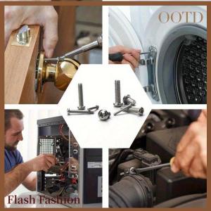 [Falsh F] 320pcs 304 thép không gỉ Hex nút ổ cắm đầu cap vít Hexagon Chủ Đề Máy Metric Nut Bolt Assortment Kit Set M2 M5