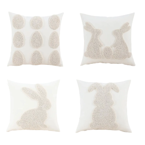 Easters Rabbit Eggs Sofa Decoration Pillow Cover Pillow Case Protective Cover for Home Dormitory Bedroom