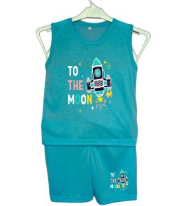 jiusenli Set Singlet Anak / setelan Anak / Laki Laki Dan Perempuan 2-10Tahun Edisi Appolo Seri 17