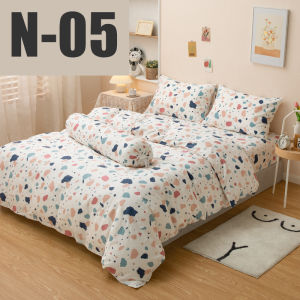 100% Cotton Fitted Bedsheet set High Quality (SingleSuperSingleQueenKing) Free Pillow case Bolster case (Without Quilt cover) *NBS