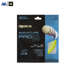 APACS Signature Pro 66 Badminton Racket String 0.65mm | Max Spin Control & Power Performance ( Original Made in Japan )