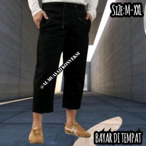 Celana Pangsi Sirwal CARGO PRIA PREMIUM Khusus Hitam Dan Putih/CELANA SIRWAL SUNNAH TRENDCELANA HAJI/CELANA SANTRI SIRWAL CARGO TERMURAH BAHAN ADEM TEBAL.