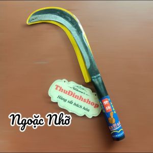 liềm cắt cỏ lưỡi dao _ Dao liềm cu Liêm Cắt buồng dừa giật cành sắc bén