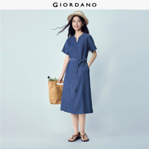 Giordano Women Women Pure Cotton Dress Free Shipping 05466301