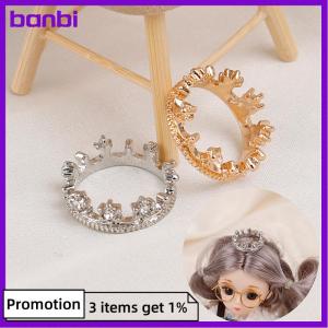 banbi 1:12 Dollhouse Miniature Mini Metal Crown Princess Headwear Model Toys