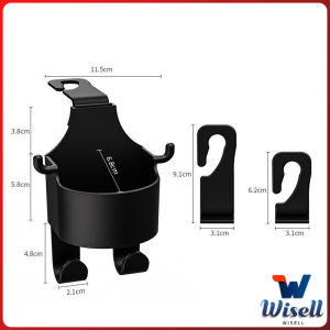 Wisell ตะขอแขวนหลังรถ สีดำ ตะขออเนกประสงค์ในรถ Car Hook