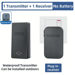 N-ew Wireless Doorbell Waterproof Plug Button No Battery Required Ring Bell Chimes Sets Home Smart Door bell 38 ringtones