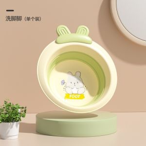 Chậu rửa mặt cho bé chậu gấp gọn cho bé tai thỏ tròn cao cấp đáng yêu thau rửa mặt an toàn cho bé - Happy Home 4U