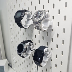 Watch Holder | Normal Watch & Smartwatch Charging Versions | for IKEA SKÅDIS Pegboard | by 3DPSolver