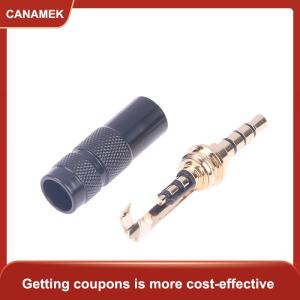 【CANAMEK】 Đầu nối âm thanh Stereo Đầu đực TRS 3.5mm mạ vàng đến 3.5mm TRRS cái 3.5mm