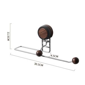 Suction Cup Kitchen Tissue Holder No Drill Hanging Storage Rack Roll Paper Dispenser Cabinet Wall Mounted Organizer