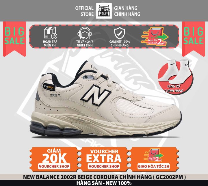 [ HÀNG CHÍNH HÃNG SẴN SHOP ] Giày New Balance 2002R BEIGE CORDURA ...