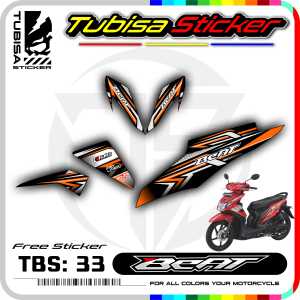 Sticker Striping Variasi Beat FI - Stiker Sticker Striping Variasi Motor Beat FI. TBS.33