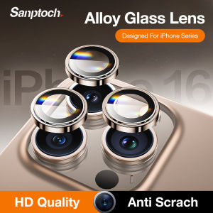 1 bộ/sanptoch kim loại máy quay bằng hợp kim bảo vệ ống kính cho iPhone 11 / 12 / 13/14/15/16 Pro Max cộng với mini HD Phim kính cường lực