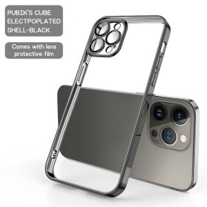 เคสสำหรับ Apple Iphone 11 13 โทรศัพท์ด้วยไฟฟ้า15 Pro Max Plus นิ่มสำหรับเลนส์เคสโทรศัพท์แบบซิลิโคนสำหรับ Iphone 6/7/8 Plus X/XR