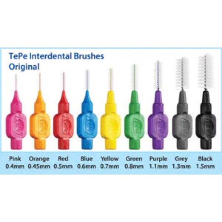 READY STOCK Tepe original interdental brush with individual cap (1pcs ...