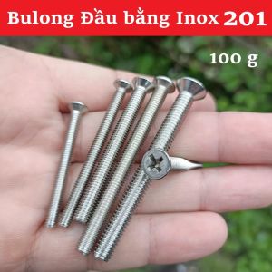 (200g) Bulong Vít Đầu Bằng Inox 304  - Các cỡ M3/M4/M5/M6 - Chống Gỉ Sét Phụ Kiện Lắp Đặt Đa Năng