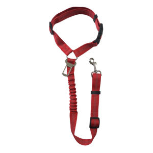 2026 Hot Sale [ Shipped from China ] Pet car safety belt dog leash with elastic retractable ring reflective strips nylon dog leash pet supplies B3