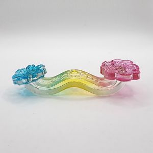(SG Seller Ready Stocks) Glazed Glass (LiuLi) Colorful Ruyi Ornament 10+cm 琉璃彩色如意摆件 10+厘米