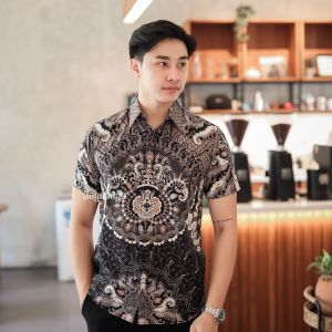 Jayabaya Batik BIMASENA II Kemeja Katun Lengan Pendek