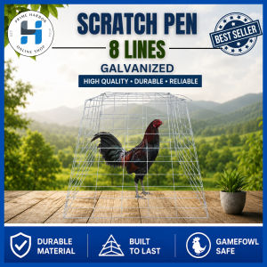 Scratch Pen Galvanized 8 Lines / Weighing 2.75 kg / Chicken cage/ Cock cage /Game fowl / Kulungan ng manok