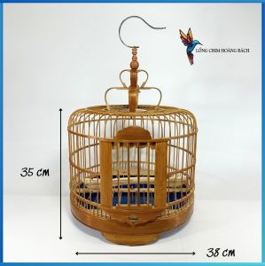 Lồng Chim Cu Gáy Cật Tre Size 40 Siêu Bền Giá Rẻ Tặng Kèm Phụ Kiện Miễn Phí Vận Chuyển