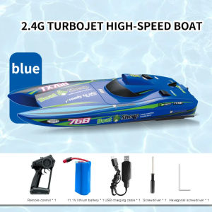 JDD[Fast Delivery][Original Available] TX768 RC Boat 2.4G Brushless High Speed Remote Control Ship 30km/h Professional Speedboat Watercraft Toys for Children Boys Gift
