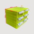 Lốc 6 chiếc hộp đựng linh kiện lắp ghép TVP 160x90x53mm (màu vàng). 