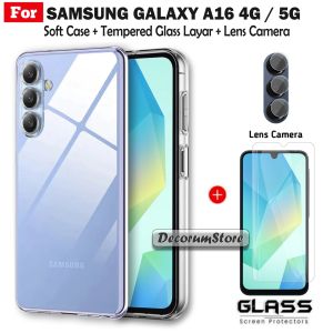 Casing Hp SAMSUNG GALAXY A16 4G 5G Clear Case Silicon Bening Free Layar Dan Camera Handphone