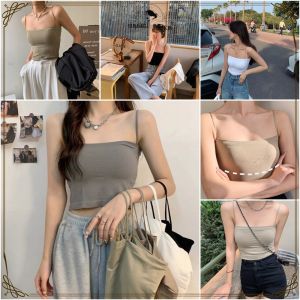 Tank Top Singlet Kaos Dalam Cewek Tali Basic Tanpa Lengan Pakaian Dalam Polos Wanita / Tanktop Bra Sleeveless Tengtop Wanita Fashion SE P280