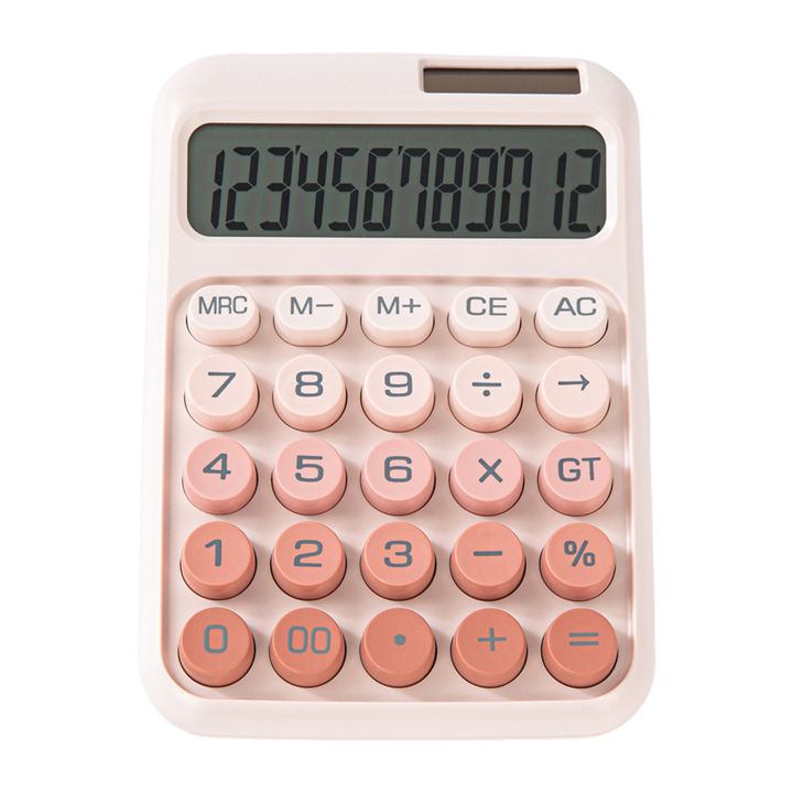 Ghxdryuru Comfortable Rounded Button Calculator 12-digit Desktop ...