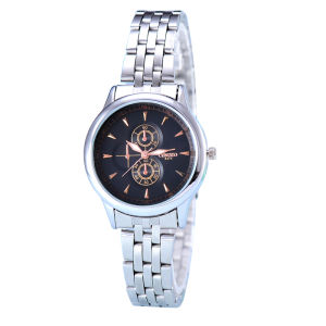 CENOZO Jam Tangan Wanita 8377L SB Stainless Steel Band + FREE BATERAI