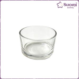 Suomi 1Pc Glass Snack Bowl 200ml Transparent Glass Pudding Dessert Bowl for Yogurt Appetizer Fruits