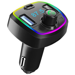 JTKE Bộ Phát FM Bluetooth 5.0 Cho Xe Hơi Máy Nghe Nhạc MP3 Bộ Thu Âm Thanh Bộ Sạc Nhanh USB PD 18W QC3.0 Rảnh Tay Cho Xe Hơi