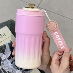 450ml Intelligent Coffee Cup 316 Stainless Steel Temperature Display Leak-Proof Thermos Mug Vacuum