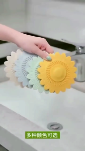 Silicone Bathtubs Drain Stopper Hair Catcher Bathtubs Shower Drain Bath Plug for Kitchen Bathroom and Laundry Sink